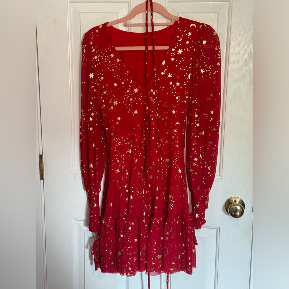 Blackmilk Stardom Red Heavenly Dress